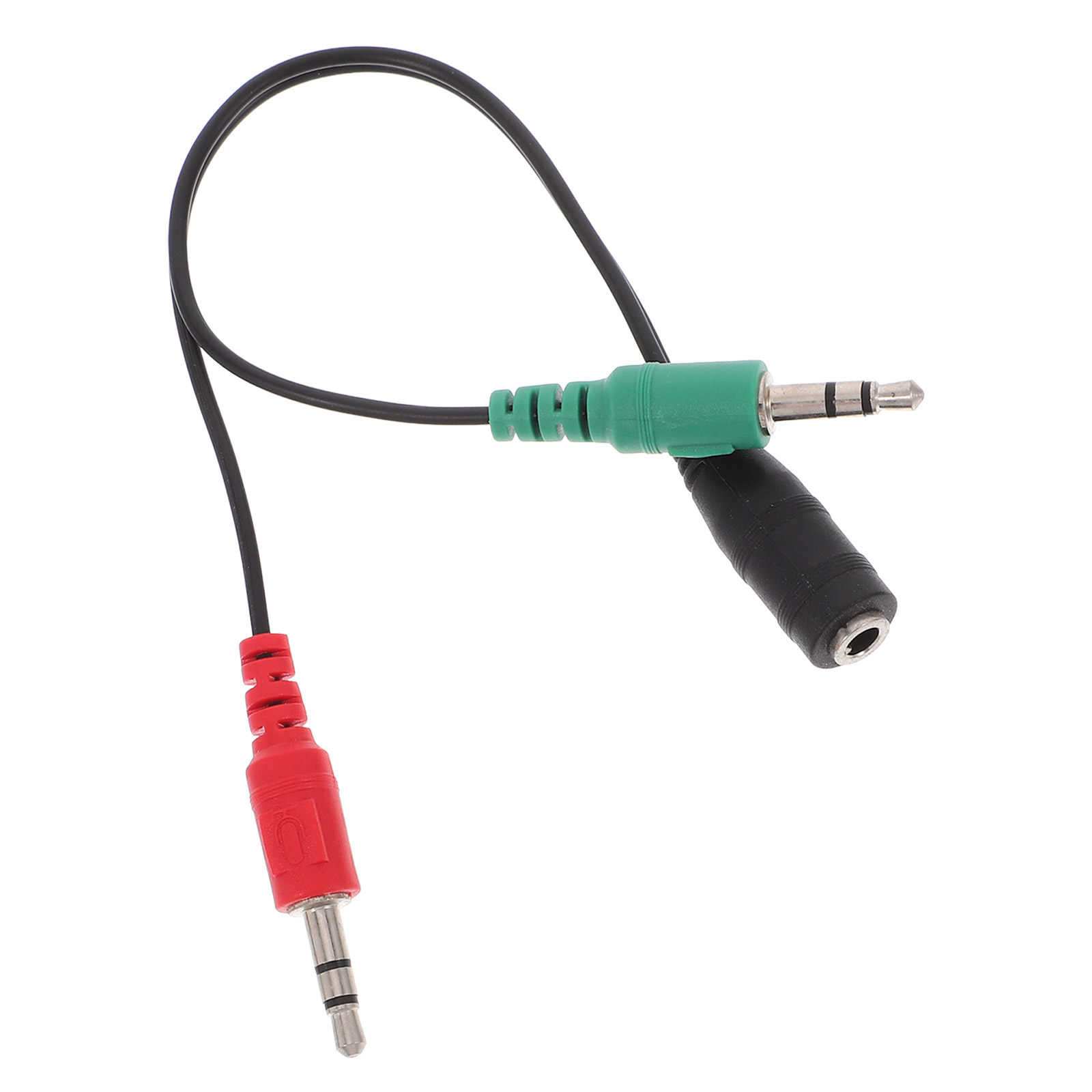 Earphone Splitter Jack - デュアルオーディオスプリッターケーブル 3.5mmヘッドフォンジャックアダプター スマートフォン、ラップトップ、タブレットに対応 共通リスニングマイク対応