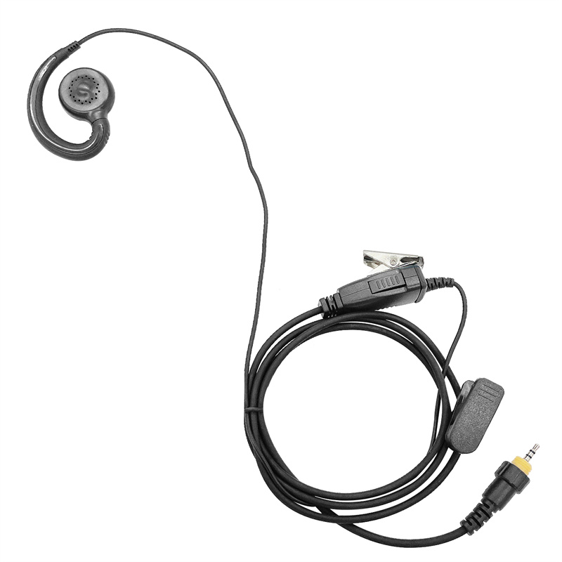 Wired Earphone Mic - CLP1010イヤピースモトローラ、トランシーバー、Cリング付き双方向ラジオ、シングルワイヤーイヤーピース、Mic PTT
