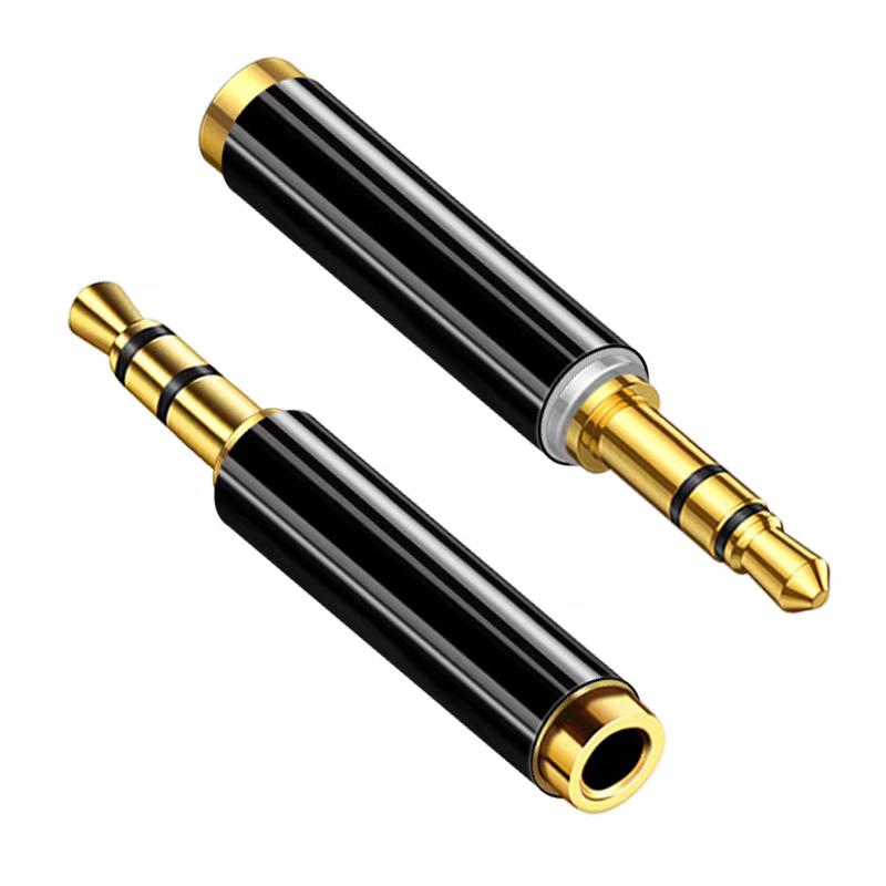 Cable Extension 3.5 - 金メッキ3.5mm 3極TRSオスプラグから3.5mmジャック4極TRRSメスステレオオーディオコネクターマイク延長ケーブルコンバーター