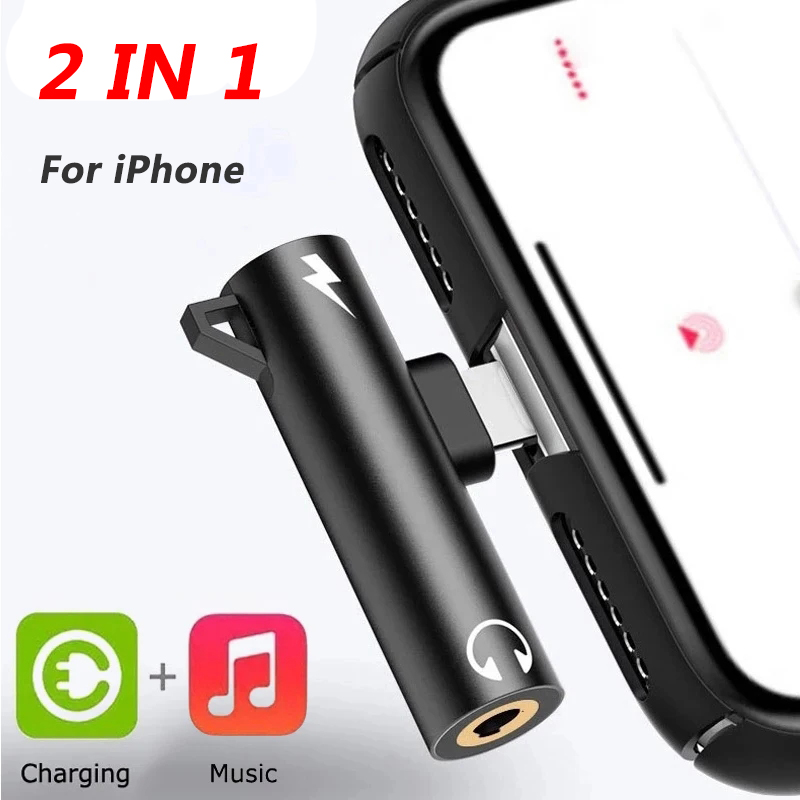 Earphone Splitter Jack - 2 In1 アダプタスプリッタ iPhone 14 13