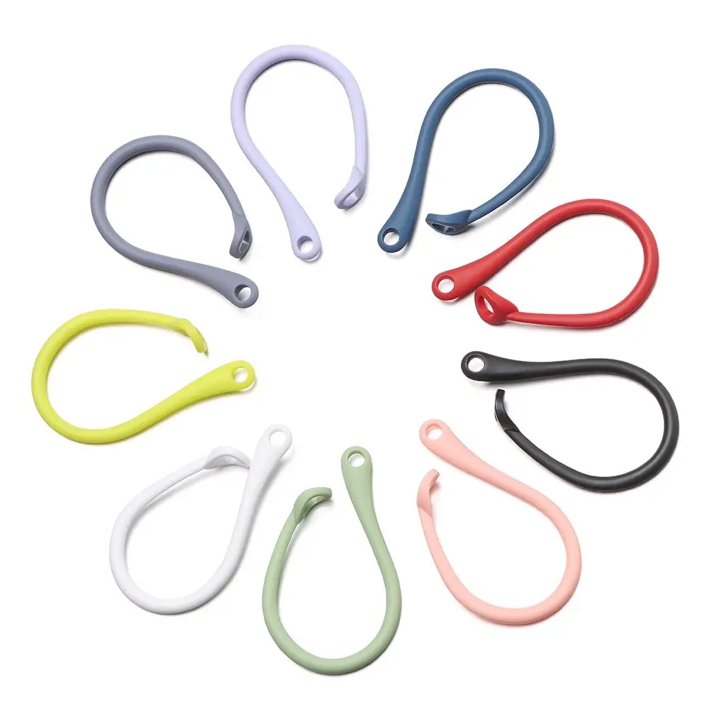 Sports Earphone Hook - Apple AirPods 1 2 3 4用紛失防止イヤーフック1ペア、スポーツシリコン製落下防止イヤーフック、AirPods