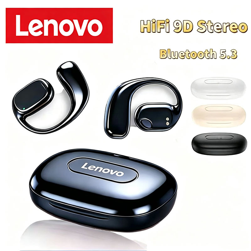 Sports Earphone Hook - レノボワイヤレス骨伝導イヤホンイヤーフック Bluetooth 5.4 ヘッドフォン HiFi 9D