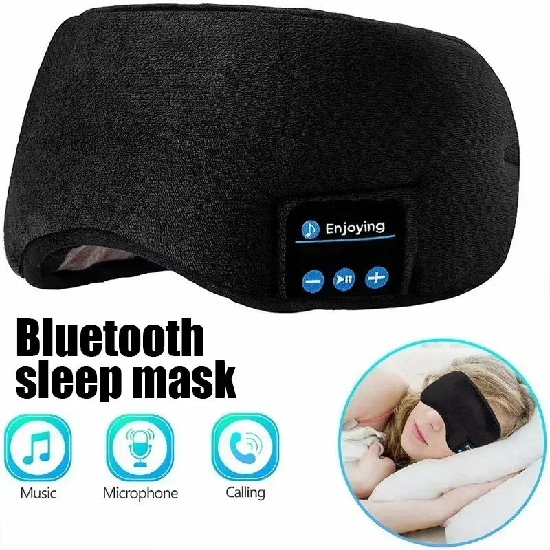 Bluetooth Headset On Ear - 3Dアイマスク Bluetoothヘッドホン 音楽再生 睡眠用ヘッドバンド イヤホン ソフトで伸縮性のある快適なワイヤレスヘッドセット