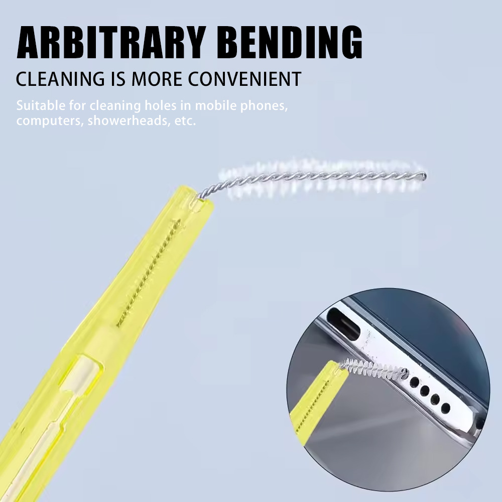 Earbuds Charging Case - 2-in-1格納式携帯電話クリーニングキット、イヤホン、イヤフォンケースブラシ、スピーカー、充電ポートクリーナー（iPhone、Samsung携帯電話対応）