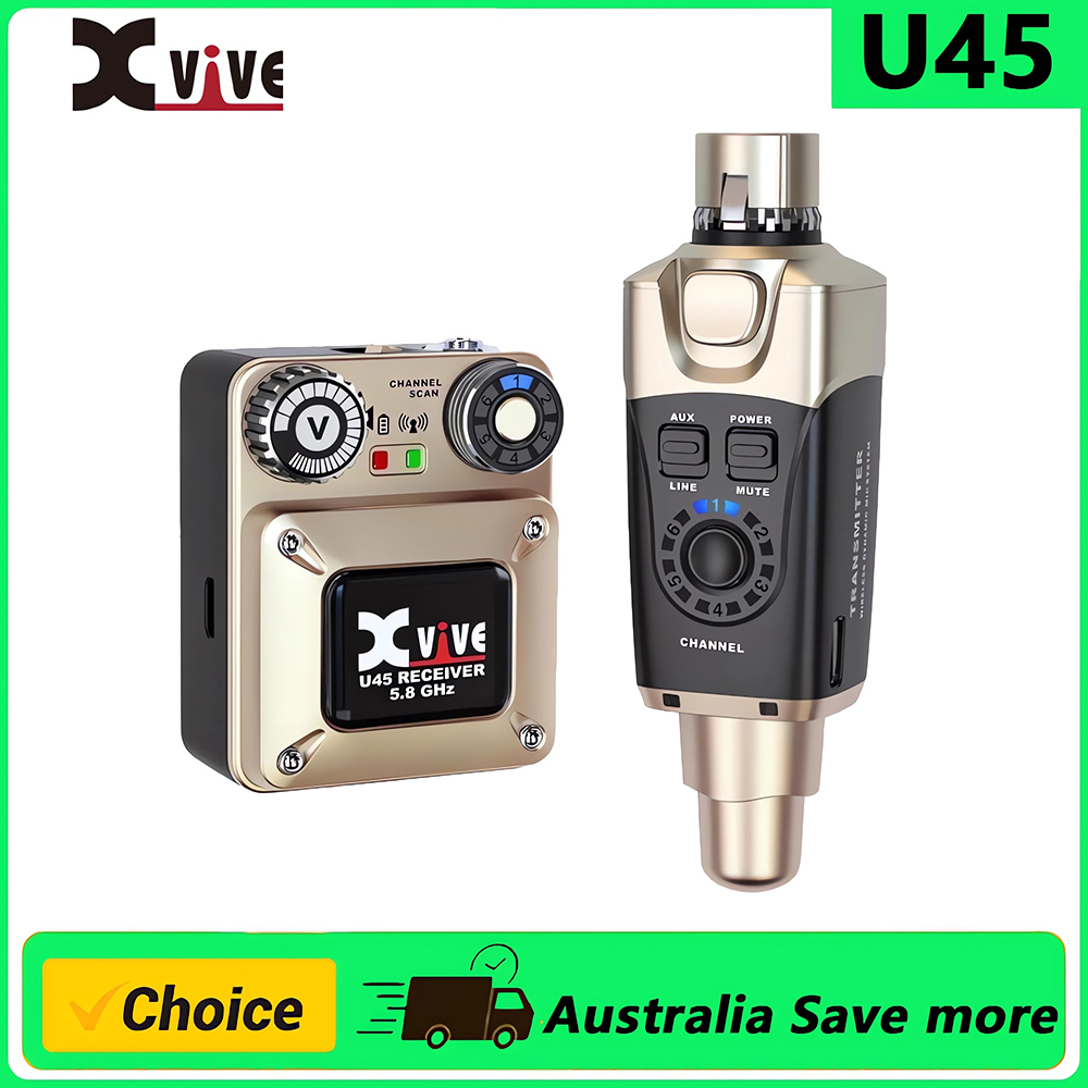 In Ear Monitor Iem - Xvive U45 ワイヤレスインイヤーモニターシステム 5.8GHz IEMシステム 送信機とボディパック受信機