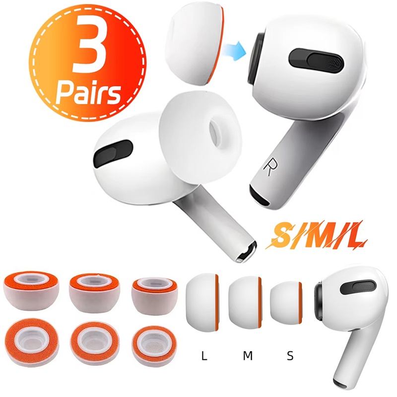 Earphone Foam Tip - S/M/L メモリーフォーム交換用イヤーチップ AirPods Pro 1/2 用ソフトスポンジイヤーパッドシリコンイヤーチップイヤフォンアクセサリー修理キット