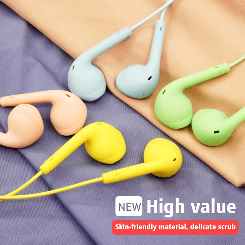 Wired Earphone Mic - 1/2/3/4 個ユニバーサル 3.5 ミリメートルステレオインイヤーヘッドフォンスポーツ音楽イヤフォンハンズフリー有線ヘッドセットイヤホンマイク付き