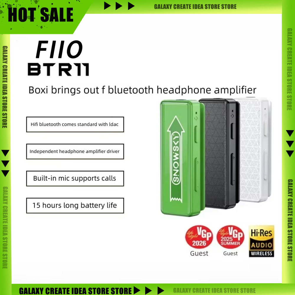 Wired Earphone Mic - FiiO BTR11 Bluetooth オーディオレシーバー車両用 Aux ワイヤレスイヤホンアダプター