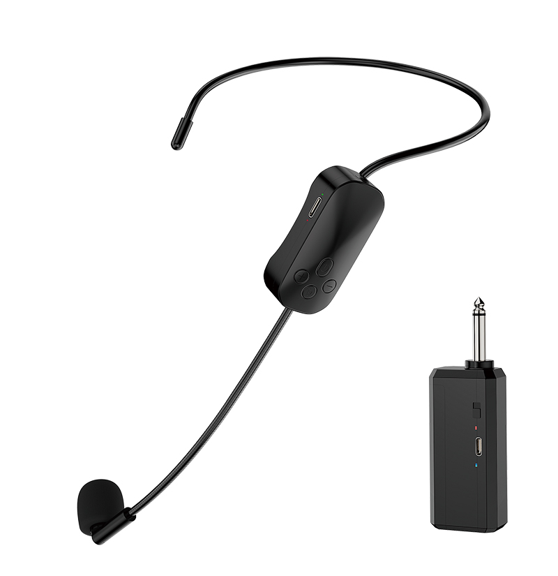 Noise Cancelling Headphone - FUHAM M5 Pro ワイヤレスヘッドセットマイク音声アンプノイズキャンセリング拡声器 教師、ツアーガイド、教室、屋外使用向け