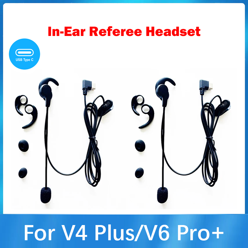 Bluetooth Headset On Ear - Type-C HIFIサッカー審判用インイヤーヘッドホン EJEAS V4 Plus/V6 PRO+