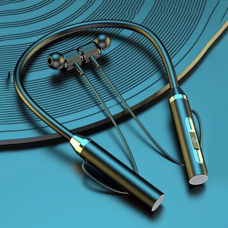 Bluetooth Headset On Ear - ワイヤレス Bluetooth 5.0 ヘッドフォンネックバンド磁気イヤホンスポーツランニングイヤフォン防水ヘッドセットマイク付き iPhone Realme