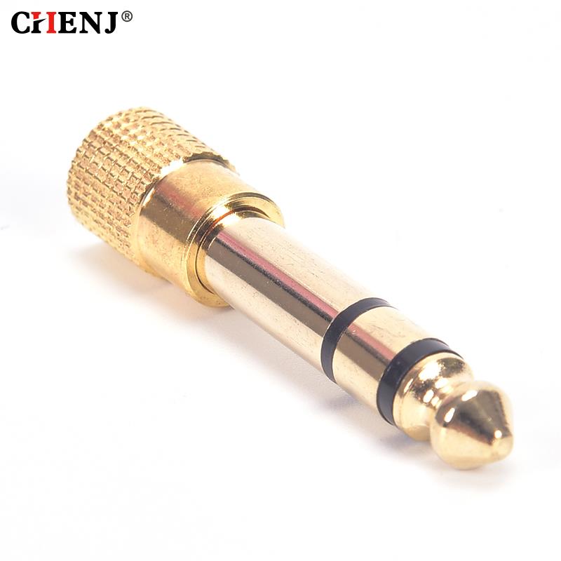 Cable Extension 3.5 - 1pc 6.35オス3.5メスステレオ端子プラグヘッドホン6.35ミリメートル1/4 