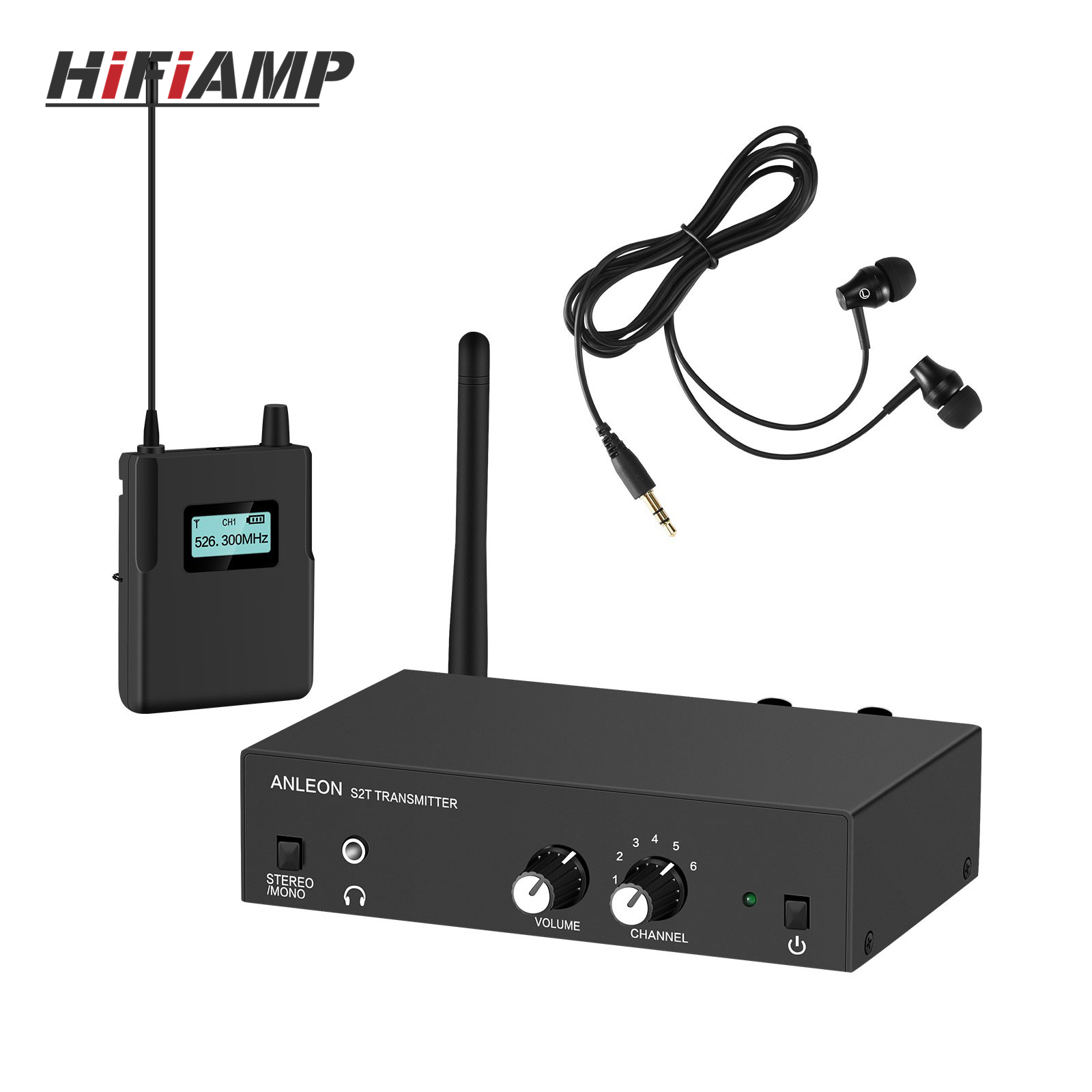In Ear Monitor Iem - ANLEON S2 526-535MHz/561-568MHz/670-680MHz インイヤーモニターシステム ワイヤレスIEMシステム 送信機・受信機付き