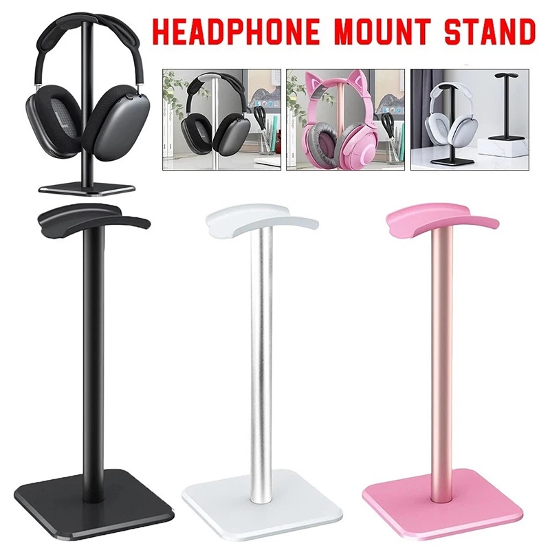 Headphone Stand Desk - 1 個ユニバーサルプラスチックヘッドフォンホルダーゲーミングヘッドセットスタンドデスクトップオーガナイザーヘッドヘッドセットディスプレイラックイヤホンハンガーブラケット
