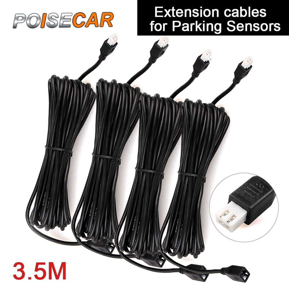 Cable Extension 3.5 - 反転レーダー用延長ケーブル,パーキングセンサー用延長ケーブル,2ピン,3.5 m,純銅,4個