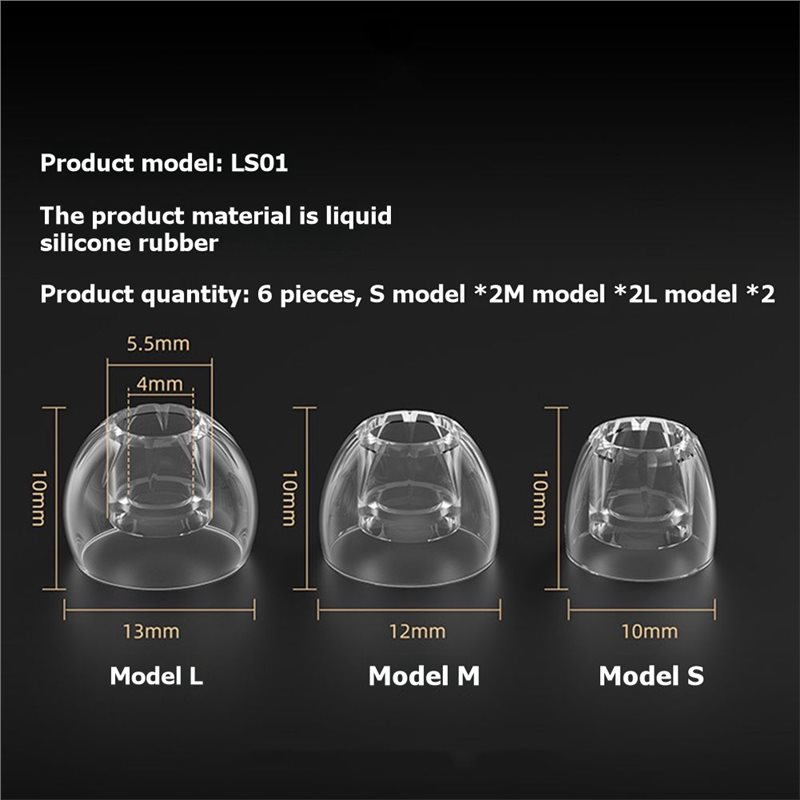 A41Z-シリコンイヤーチップ KZ LS01用、高弾性イヤ - Silicone Ear Tip Replacement のレビューと価格
