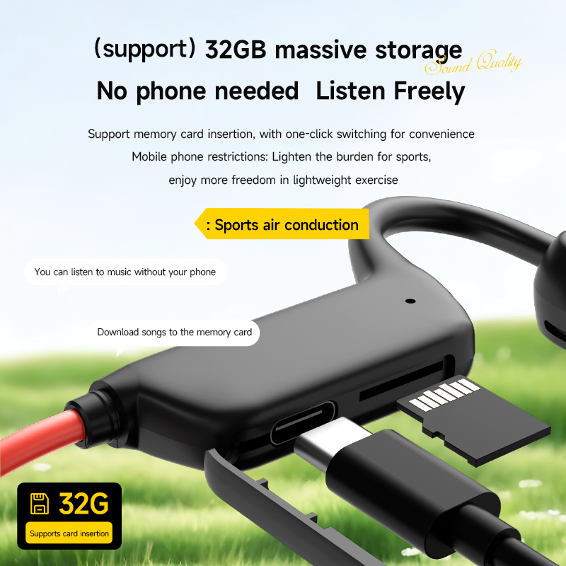 X1Pro ワイヤレススポーツオープンイヤー空気伝導ヘッドホ - Sports Earphone Hook のレビューと価格