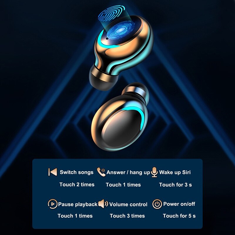 F9 ワイヤレスヘッドフォン TWS Bluetooth 5 - Wireless Earbuds Tws のレビューと価格