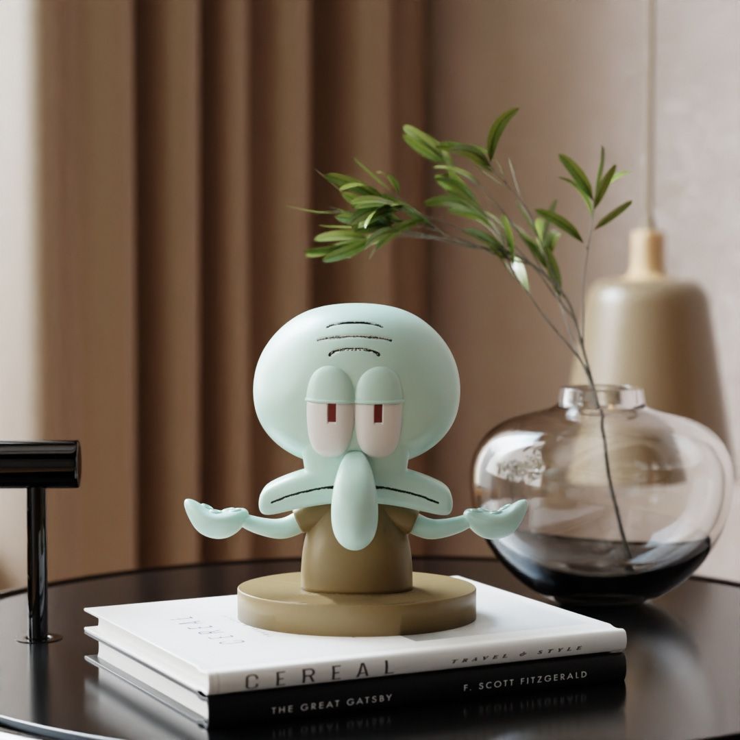スポンジ・ボブのスクイッドワード漫画ヘッドホンスタンド、デス - Headphone Stand Desk のレビューと価格