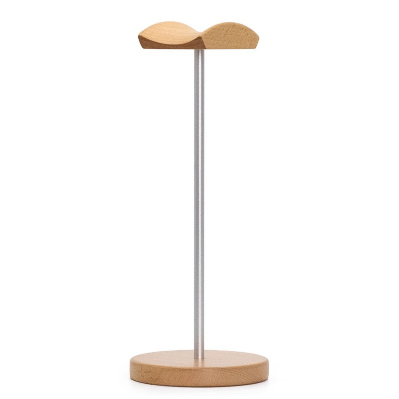 ブラックウォルナット材とアルミニウム製ヘッドホンスタンド、天 - Headphone Stand Desk のレビューと価格