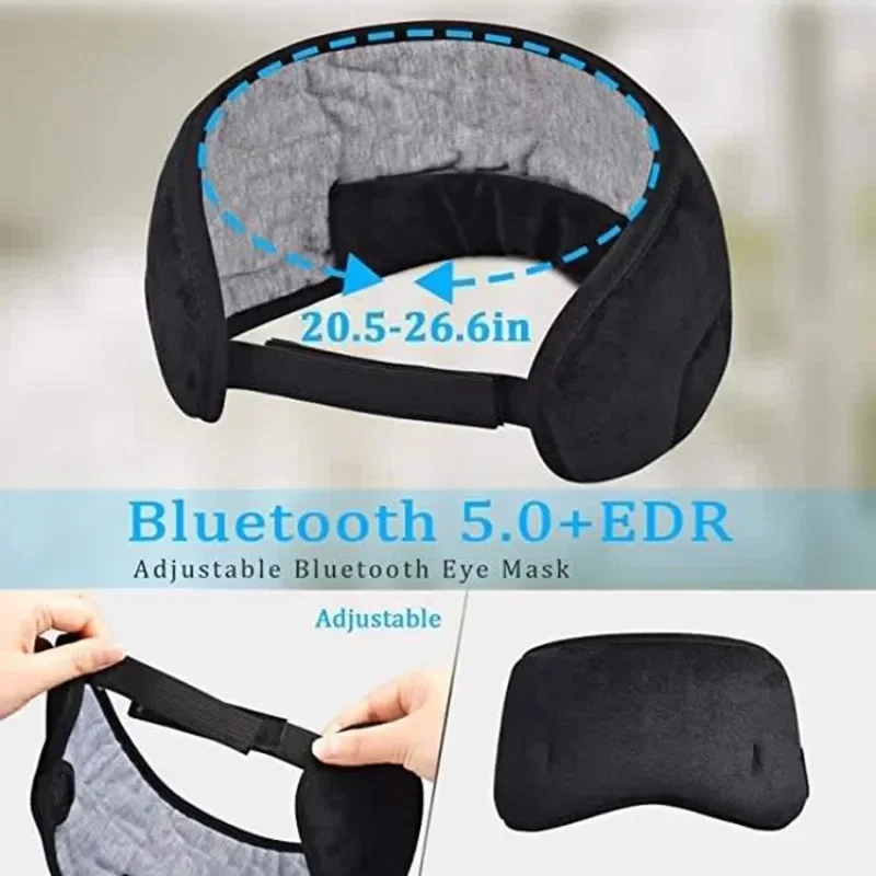3Dアイマスク Bluetoothヘッドホン 音楽再生 睡眠 - Bluetooth Headset On Ear のレビューと価格