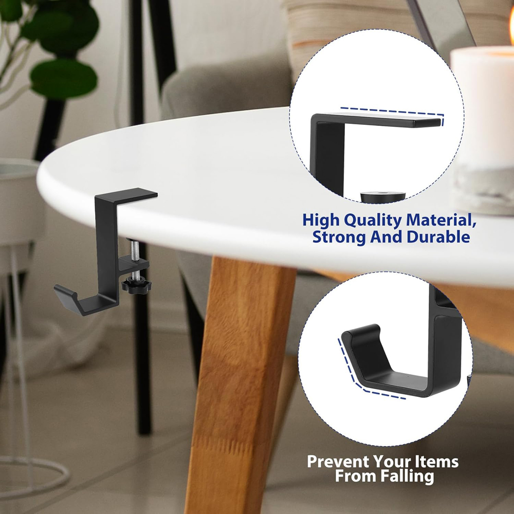 アルミ合金ヘッドフォンフックハンガーユニバーサルゲーミングヘ - Headphone Stand Desk のレビューと価格
