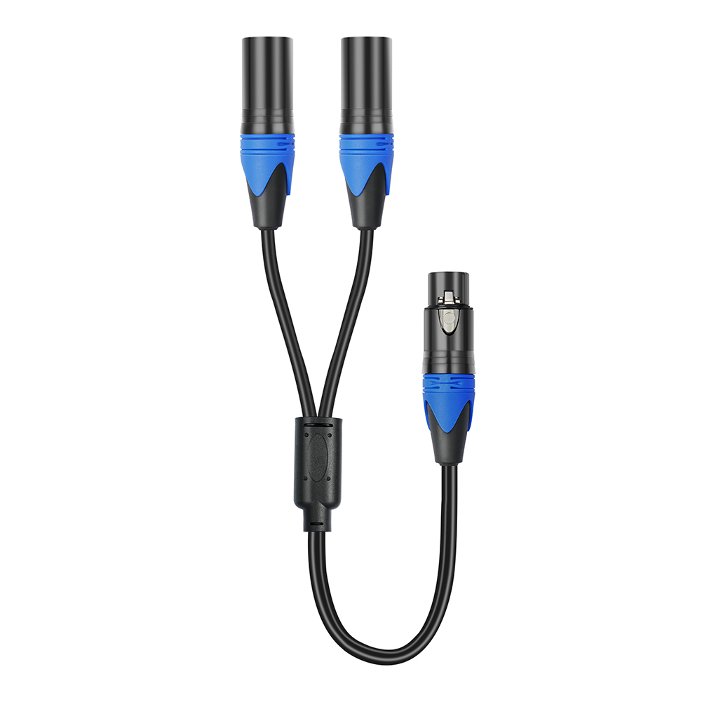 50cm 1 XLRメス-2 XLRオス XLR Yスプリッ - Audio Splitter Y のレビューと価格