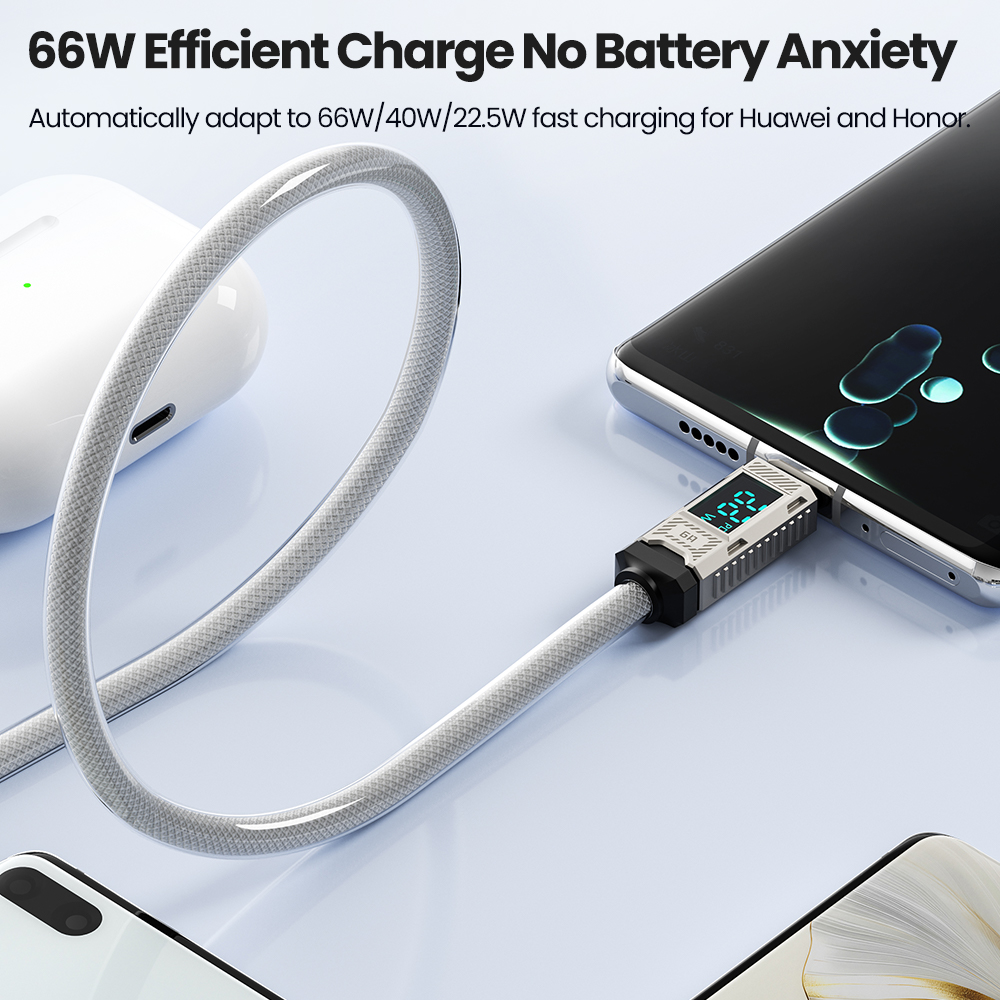 Toocki PD 66W USB C ケーブル 6A ディ - Usb C Earphone のレビューと価格