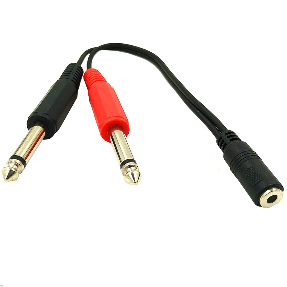 6.35mmオス-2x6.35mmメス変換アダプターケーブル - Cable Extension 3.5 のレビューと価格