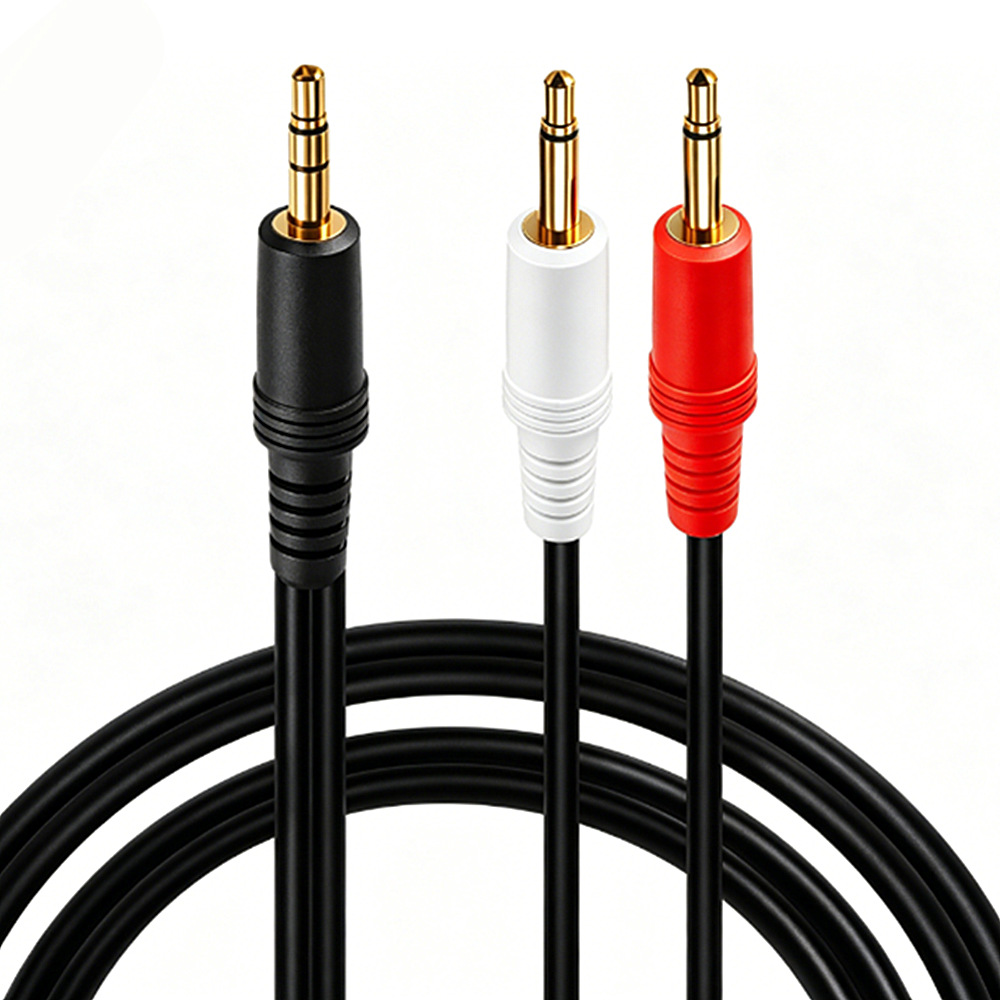 3.5mm TRSステレオオス-デュアル3.5mm TSモノ - Cable Extension 3.5 のレビューと価格