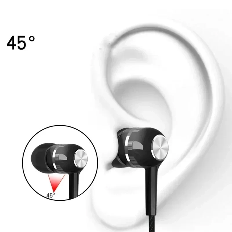 有線ヘッドフォン 3.5mm インイヤー スポーツ イヤホン - Wired Earphone Mic のレビューと価格