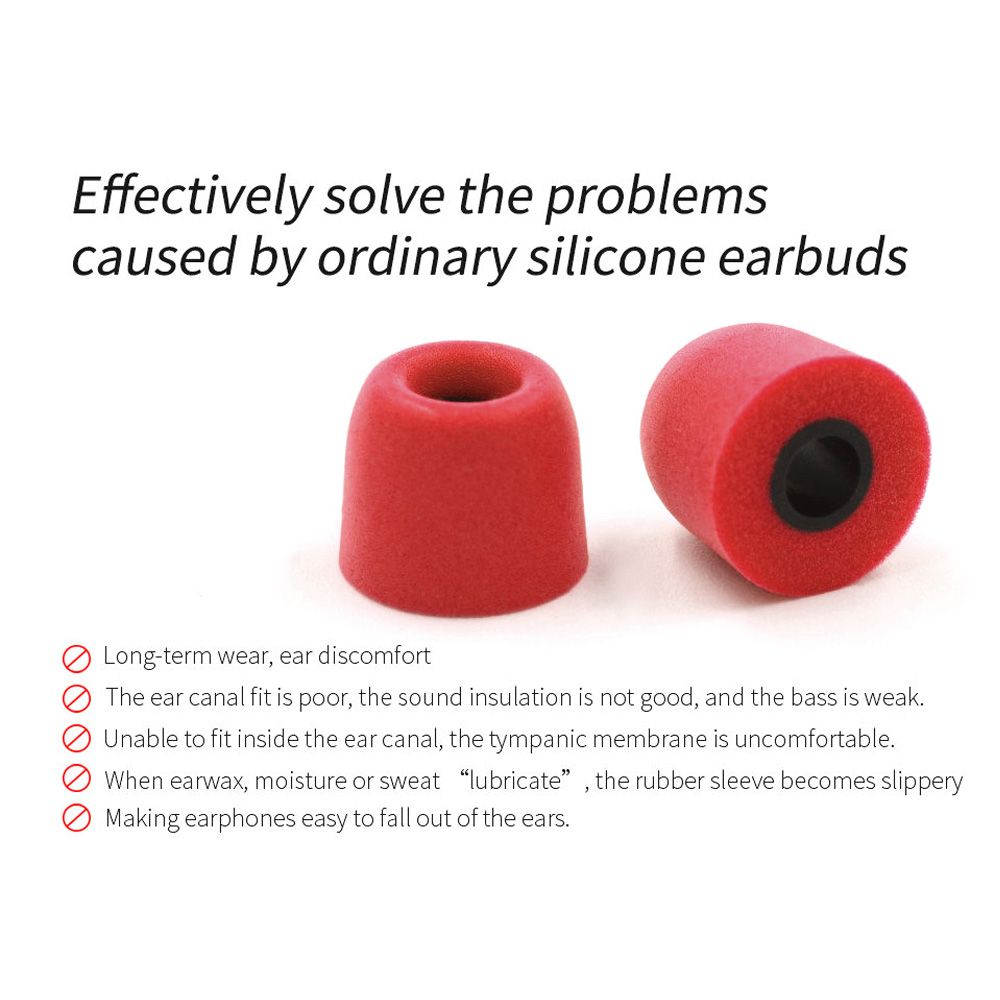 メモリーフォームイヤーチップパッド,ノイズ遮断,快適,アップ - Earphone Foam Tip のレビューと価格