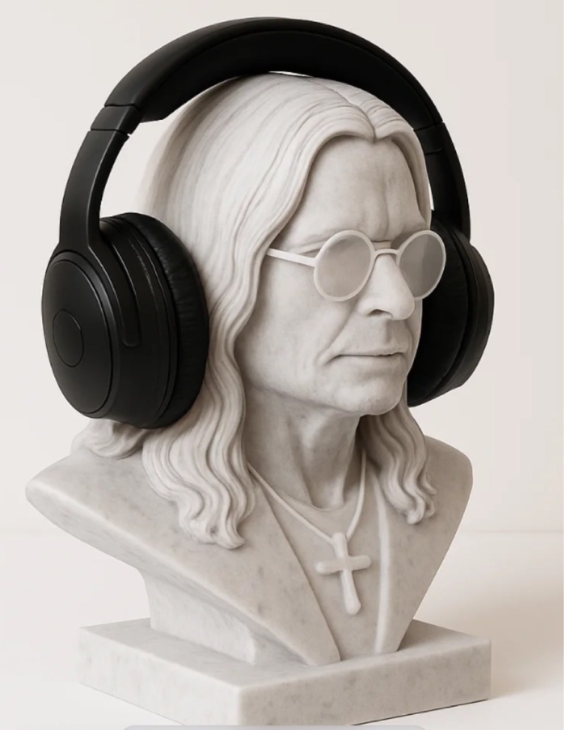 ヘビーメタルロックの伝説にインスパイアされたヘッドホンスタン - Headphone Stand Desk のレビューと価格