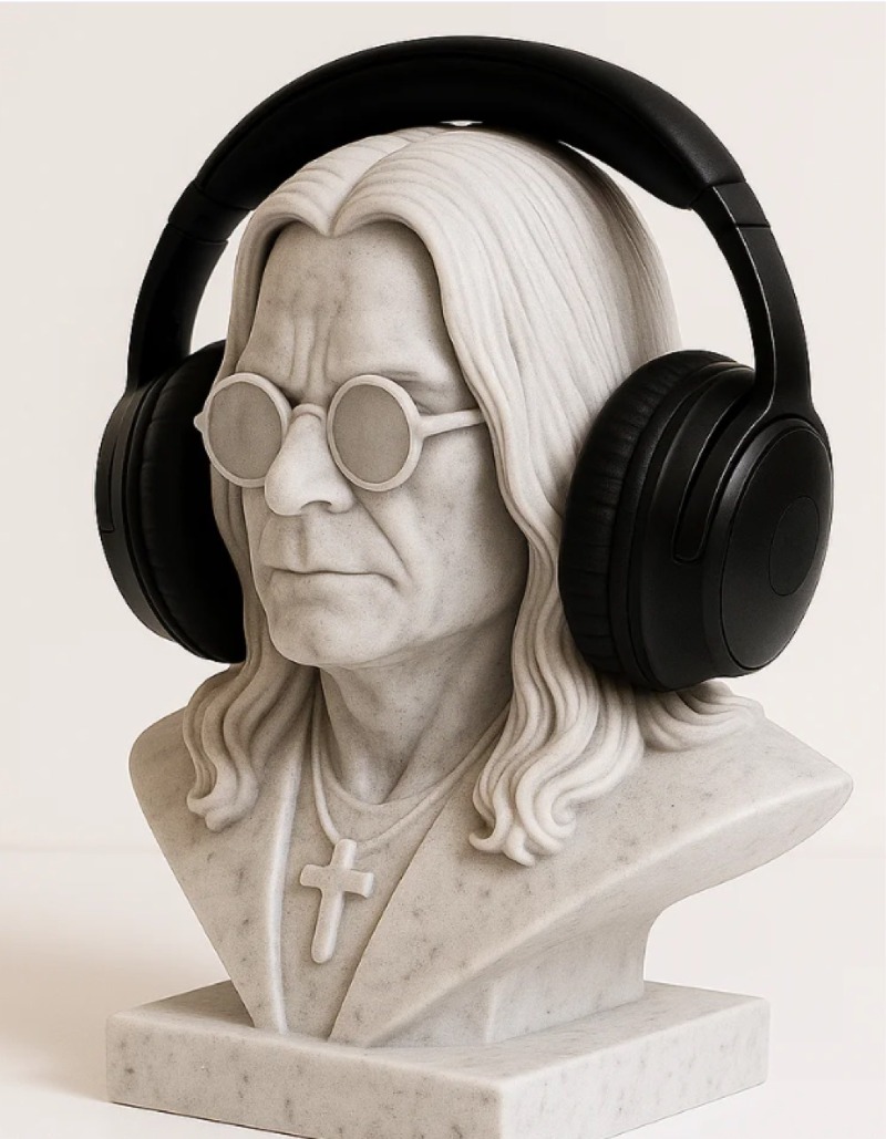 ヘビーメタルロックの伝説にインスパイアされたヘッドホンスタン - Headphone Stand Desk のレビューと価格