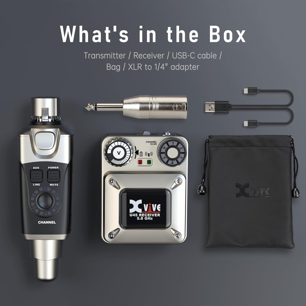 Xvive U45 ワイヤレスインイヤーモニターシステム 5 - In Ear Monitor Iem のレビューと価格