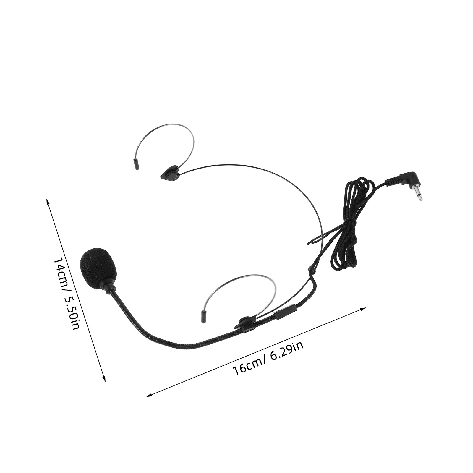 有線ヘッドセットマイク 小型マイク オーバーイヤー吊り下げ式 - Wired Earphone Mic のレビューと価格