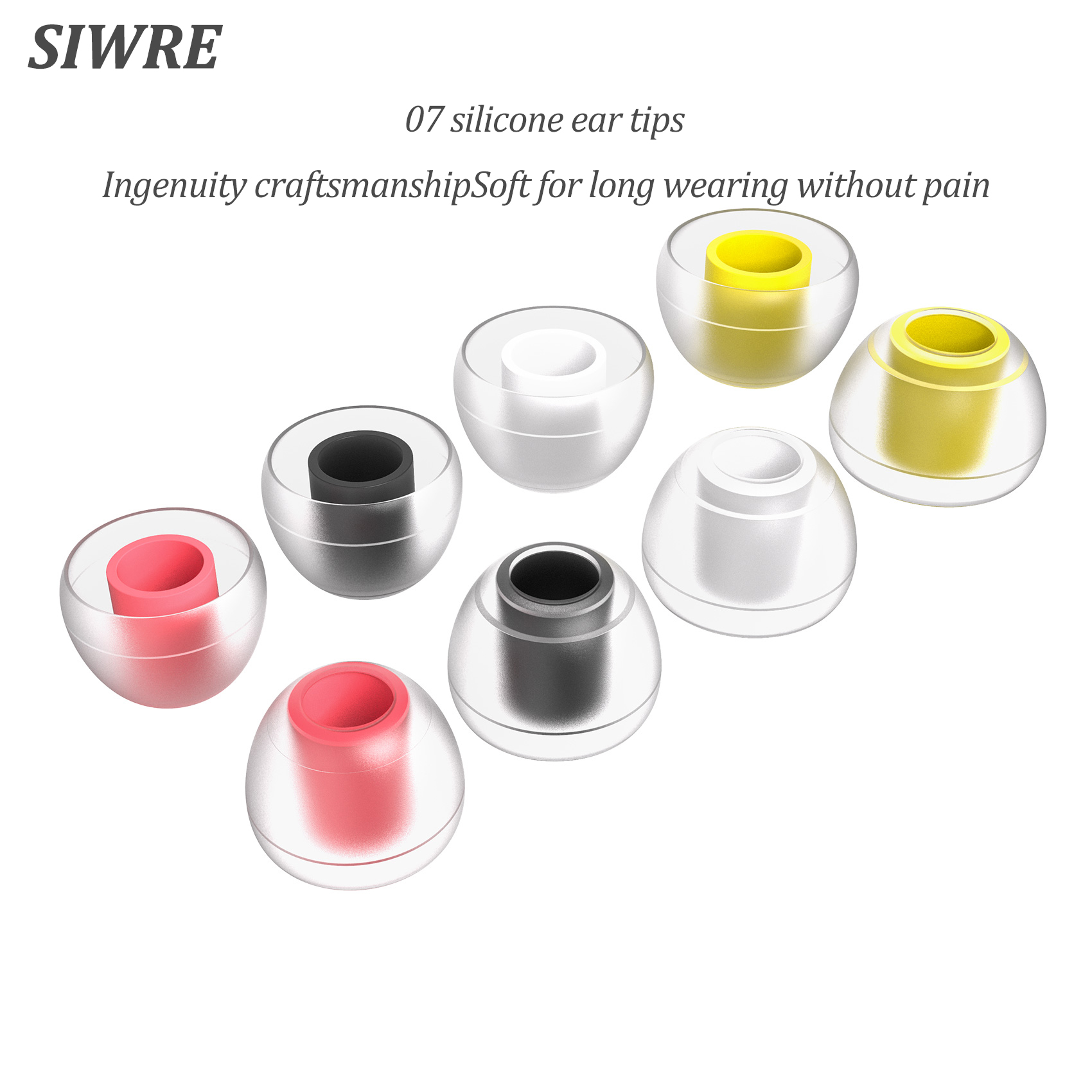 SIWRE 07 シリコンイヤーチップイヤホンイヤフォン用ノ - In Ear Monitor Iem のレビューと価格