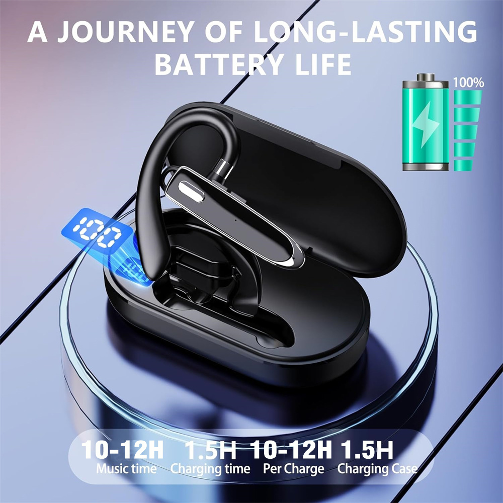 マイク付きBluetoothワイヤレスヘッドセット,ハンズフ - Bluetooth Headset On Ear のレビューと価格