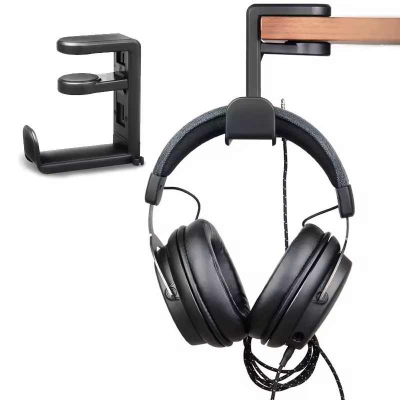 デスク下ヘッドフォンホルダー回転クランプデザインボーズソニー - Headphone Stand Desk のレビューと価格