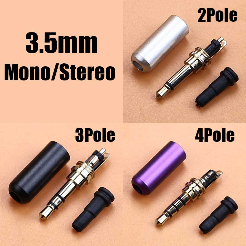 1個 3.5mm モノラル/ステレオヘッドホンプラグ DIY - Audiophile Headphone Wired のレビューと価格