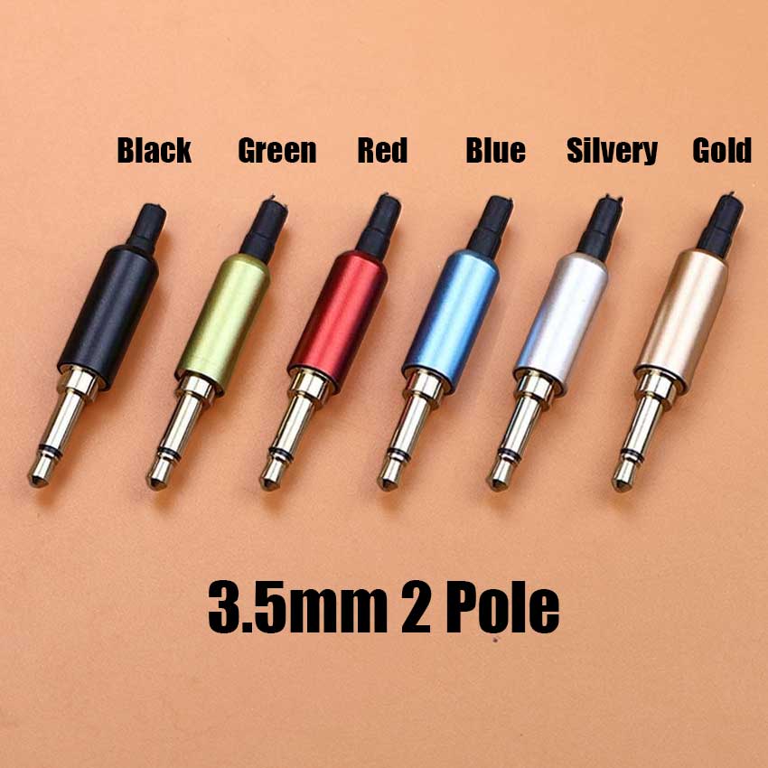 1個 3.5mm モノラル/ステレオヘッドホンプラグ DIY - Audiophile Headphone Wired のレビューと価格