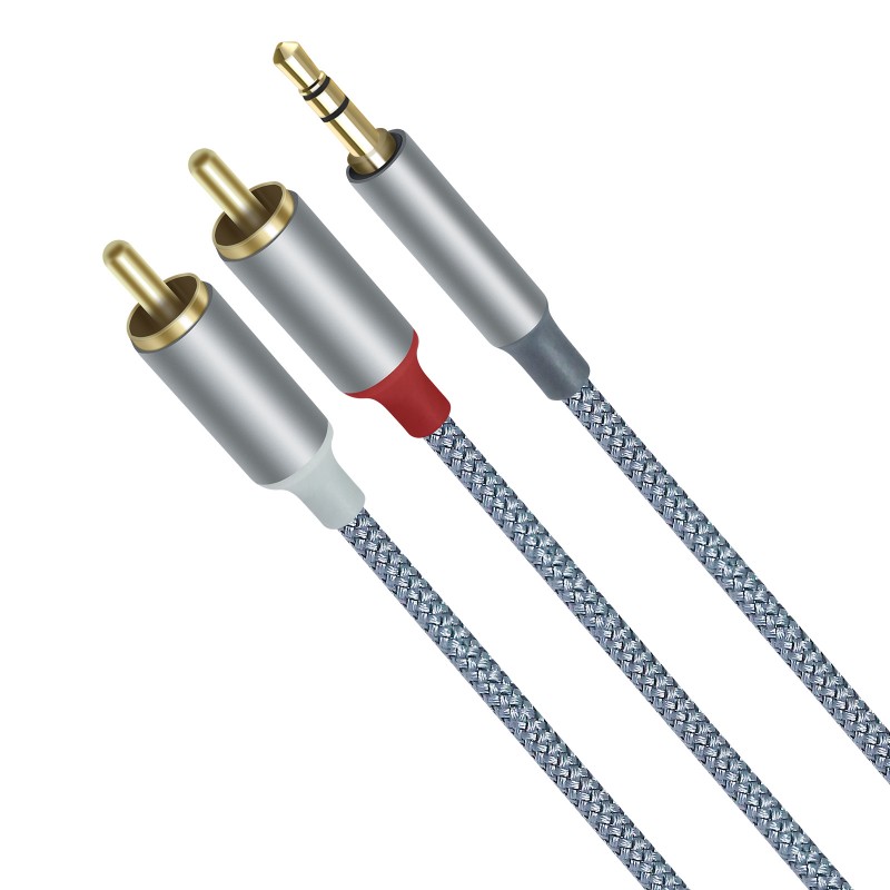 3 個の Hifi Y スプリッターアダプターオーディオケー - Audio Splitter Y のレビューと価格