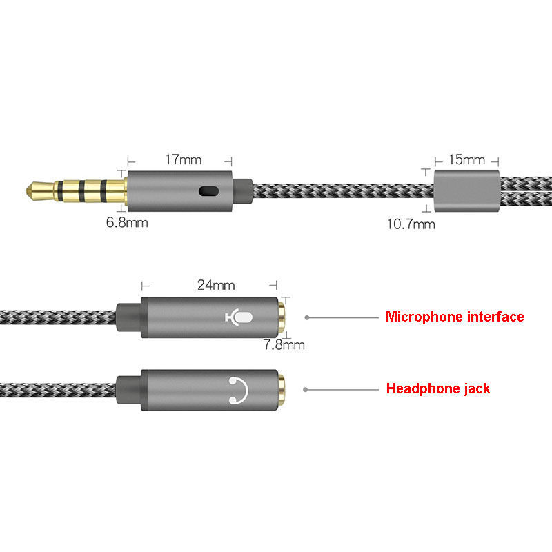 イヤホン用Yジャックオーディオスプリッター、オスからメス2個 - Audio Splitter Y のレビューと価格