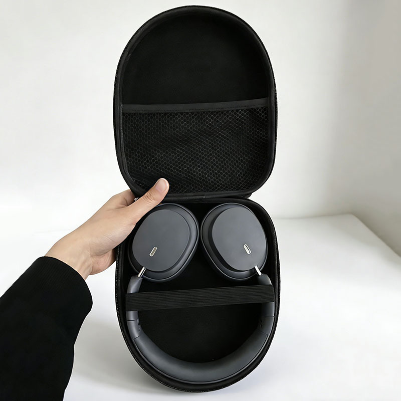 多機能ブラックEVAハードケース、耐衝撃防水、ヘッドホン、カ - Headphone Case Hard のレビューと価格