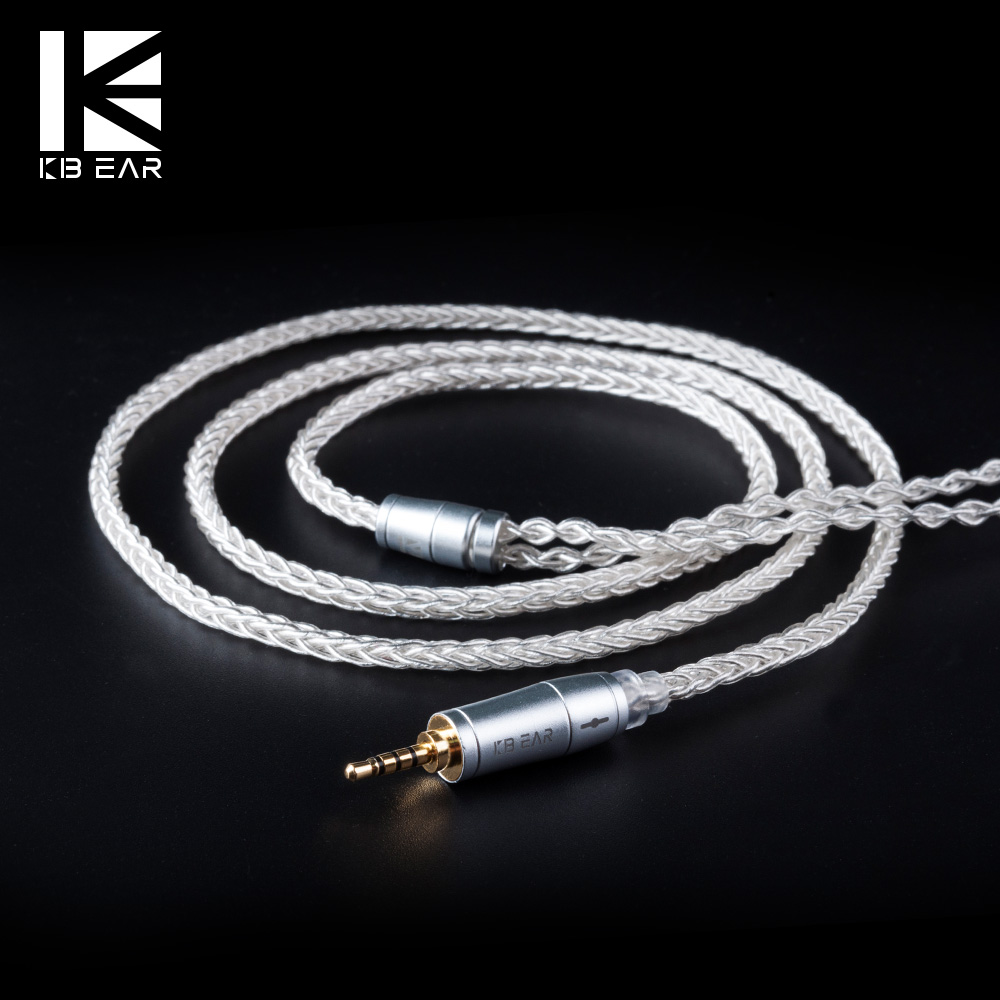 KBEAR 8 コアアップグレードシルバー有線イヤホンケーブ - In Ear Monitor Iem のレビューと価格