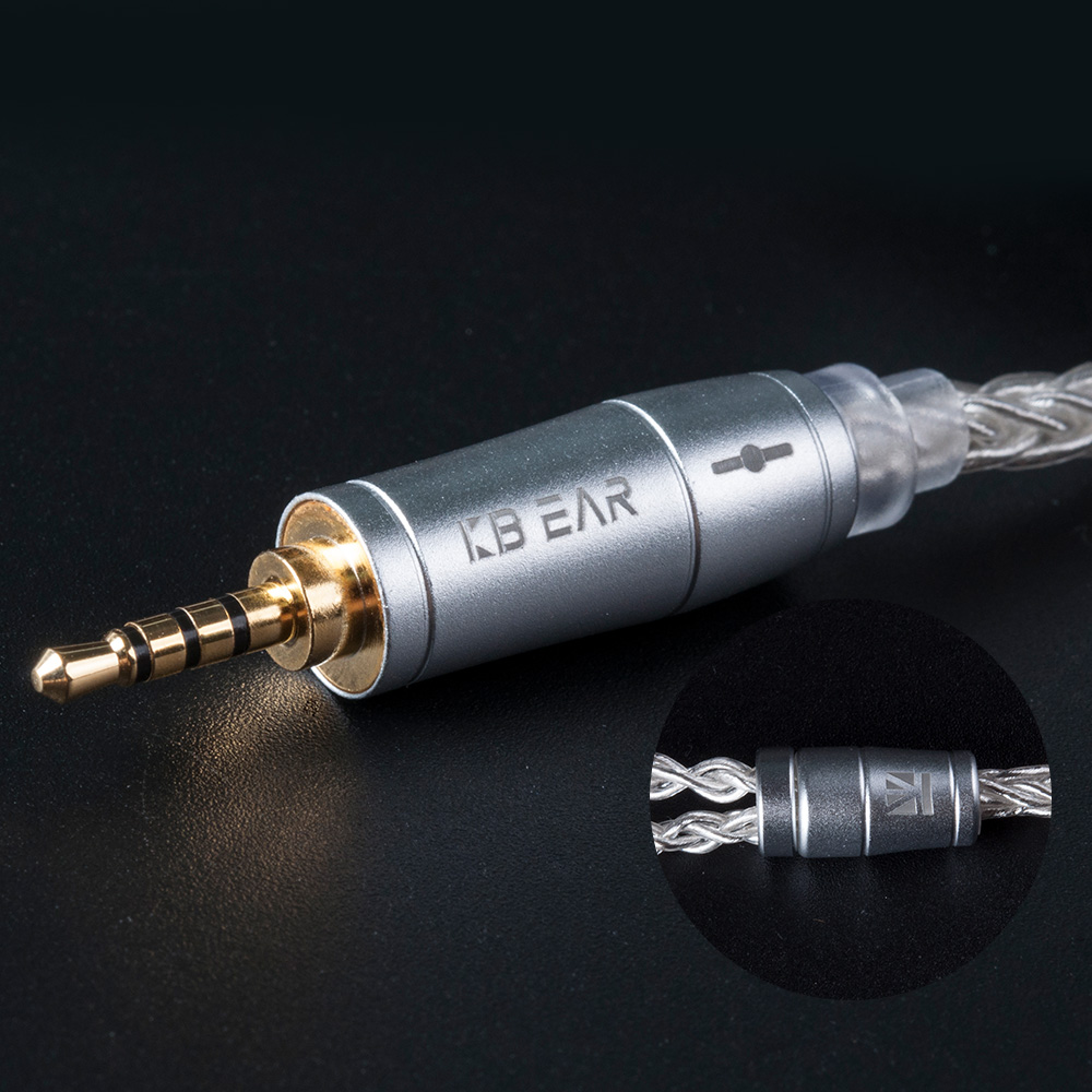KBEAR 8 コアアップグレードシルバー有線イヤホンケーブ - In Ear Monitor Iem のレビューと価格