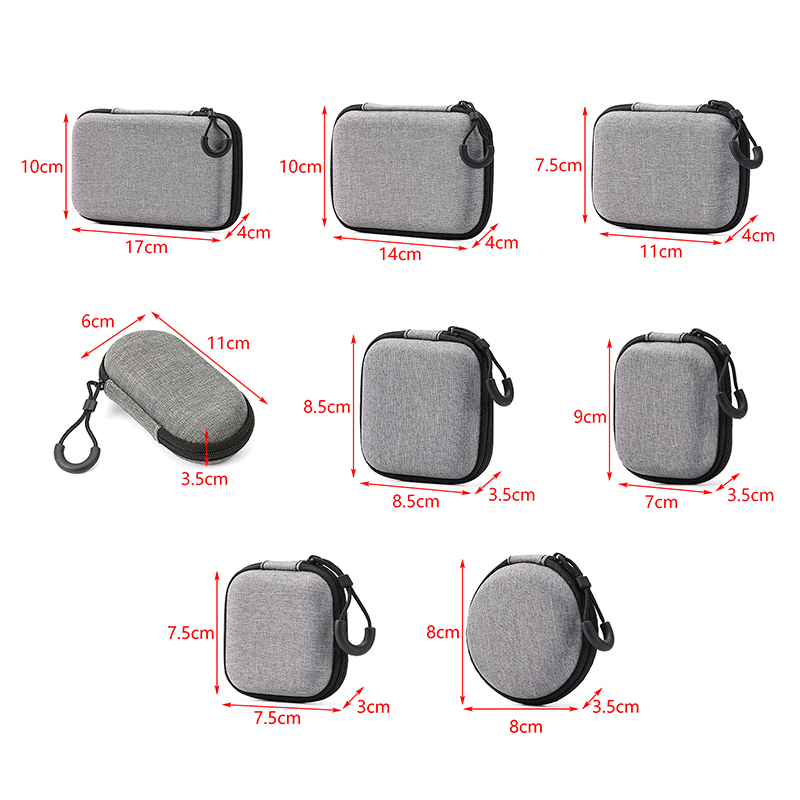 新しいポータブル耐衝撃ヘッドフォンケースイヤホンバッグヘッド - Headphone Case Hard のレビューと価格