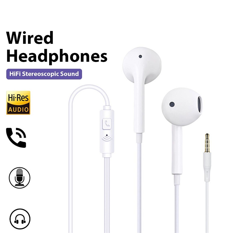 3.5mm 有線イヤホンインイヤーヘッドセット HIFI 低 - Wired Earphone Mic のレビューと価格