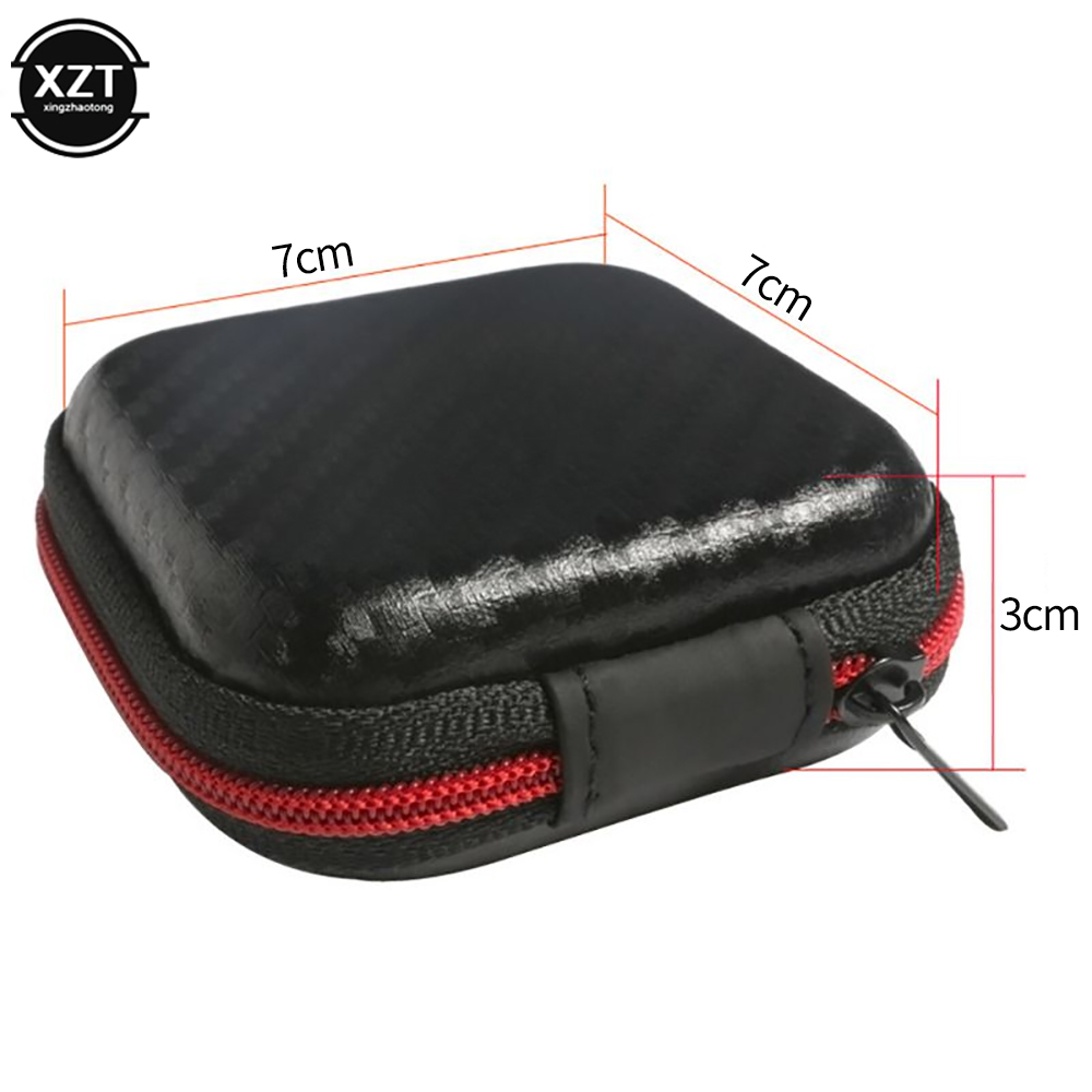 マイクとケース付きの正方形のジッパー式ヘッドセット,SDカー - Headphone Case Hard のレビューと価格