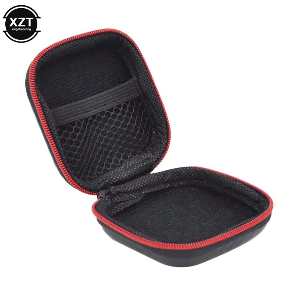 マイクとケース付きの正方形のジッパー式ヘッドセット,SDカー - Headphone Case Hard のレビューと価格